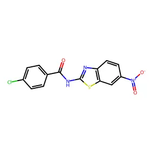 4-Chloro-N-(6-nitrobenzo[d]thiazol-2-yl)benzaMide structure