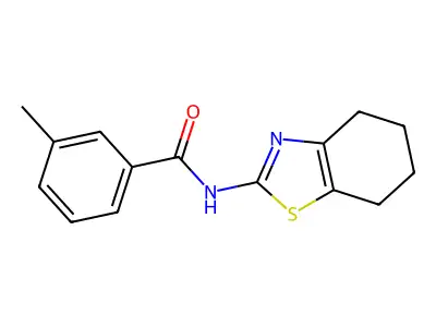 3-methyl-N-(4,5,6,7-tetrahydro-1,3-benzothiazol-2-yl)benzamide structure