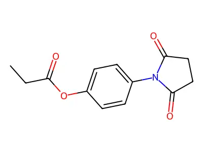 4-(2,5-Dioxo-1-pyrrolidinyl)phenyl propionate structure