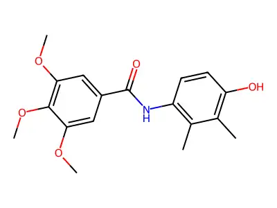 N-(4-hydroxy-2,3-dimethylphenyl)-3,4,5-trimethoxybenzamide structure