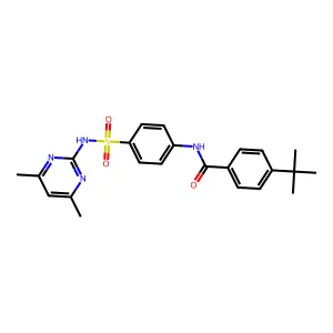 4-tert-butyl-N-[4-[(4,6-dimethylpyrimidin-2-yl)sulfamoyl]phenyl]benzamide structure