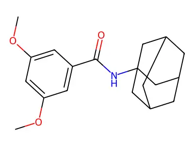 N-(1-adamantyl)-3,5-dimethoxybenzamide structure