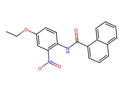 N-(4-ethoxy-2-nitrophenyl)naphthalene-1-carboxamide structure