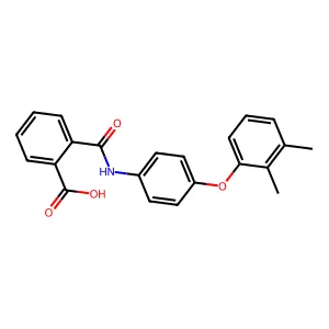 2-[[4-(2,3-Dimethylphenoxy)phenyl]carbamoyl]benzoic acid structure