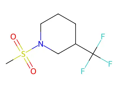 1-(Methylsulfonyl)-3-(trifluoromethyl)piperidine structure