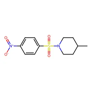 4-Methyl-1-(4-nitrophenyl)sulfonylpiperidine structure