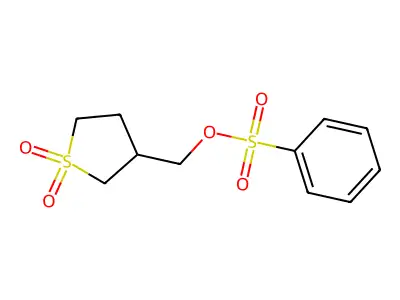 (1,1-Dioxidotetrahydrothiophen-3-yl)methyl benzenesulfonate structure