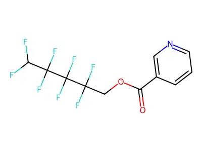 2,2,3,3,4,4,5,5-Octafluoropentyl nicotinate structure