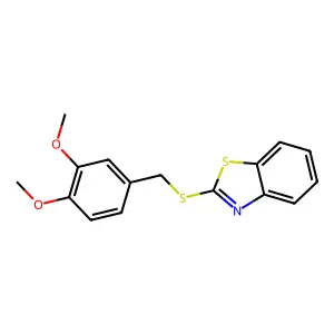 2-[(3,4-Dimethoxyphenyl)methylsulfanyl]-1,3-benzothiazole structure