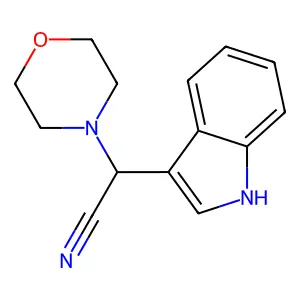 1H-吲哚-3-基(吗啉-4-基)乙腈 structure