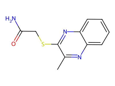 2-[(3-Methylquinoxalin-2-yl)sulfanyl]acetamide structure