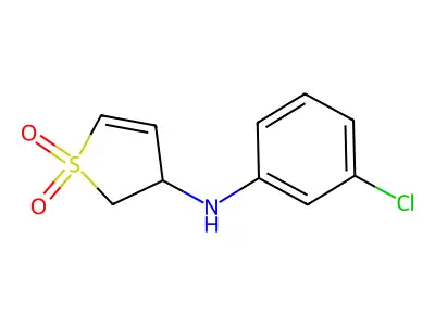 N-(3-chlorophenyl)-1,1-dioxo-2,3-dihydrothiophen-3-amine structure