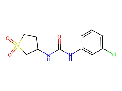 1-(3-Chlorophenyl)-3-(1,1-dioxothiolan-3-yl)urea structure