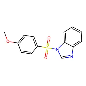 1-[(4-methoxyphenyl)sulfonyl]-1H-benzimidazole structure