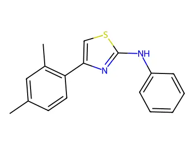 4-(2,4-dimethylphenyl)-N-phenyl-1,3-thiazol-2-amine structure