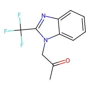1-[2-(trifluoromethyl)-1H-1,3-benzimidazol-1-yl]acetone structure