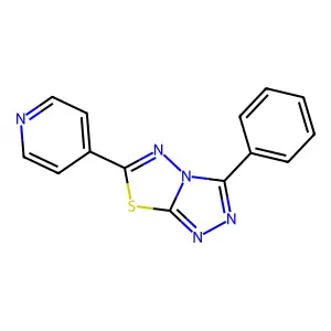 3-Phenyl-6-(4-pyridinyl)[1,2,4]triazolo[3,4-b][1,3,4]thiadiazole structure