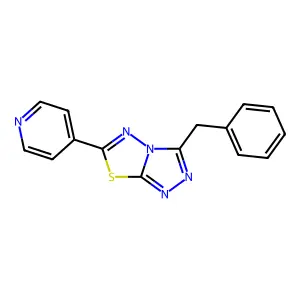 3-(Phenylmethyl)-6-pyridin-4-yl-[1,2,4]triazolo[3,4-b][1,3,4]thiadiazole structure