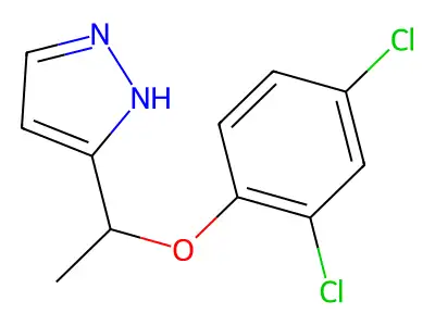 5-[1-(2,4-dichlorophenoxy)ethyl]-1H-pyrazole structure