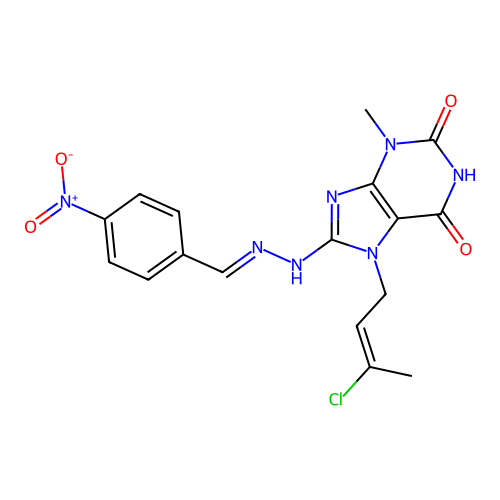C17H16ClN7O4 structure
