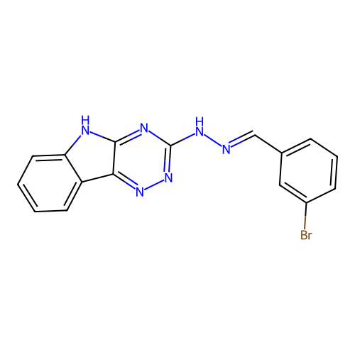 N-(3-Bromo-benzylidene)-N'-(9H-1,3,4,9-tetraaza-fluoren-2-yl)-hydrazine structure
