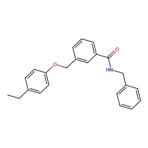 N-benzyl-3-[(4-ethylphenoxy)methyl]benzamide structure