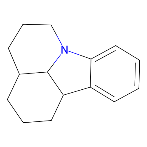 2,3,3A,4,5,6,11B,11C-Octahydro-1H-pyrido(3,2,1-JK)carbazole structure