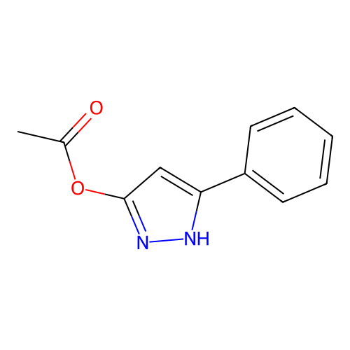 5-Acetoxy-3-phenylpyrazole structure