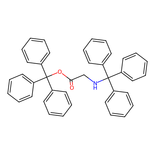 Trityl 2-(tritylamino)acetate structure