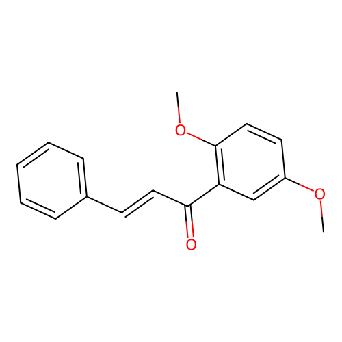 (2E)-1-(2,5-Dimethoxyphenyl)-3-phenylprop-2-en-1-one structure