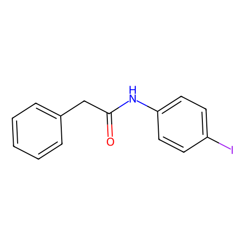 N-(4-iodophenyl)-2-phenylacetamide structure