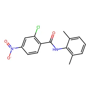 Benzamide, 2-chloro-N-(2,6-dimethylphenyl)-4-nitro- structure
