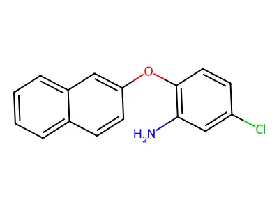 5-Chloro-2-(2-naphthyloxy)aniline structure