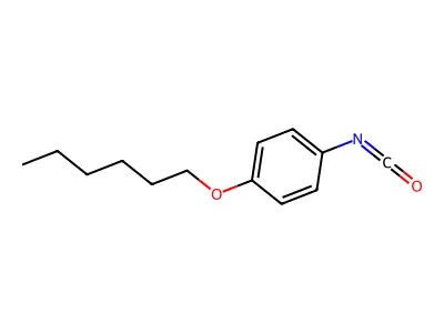 4-Hexyloxyphenyl isocyanate structure