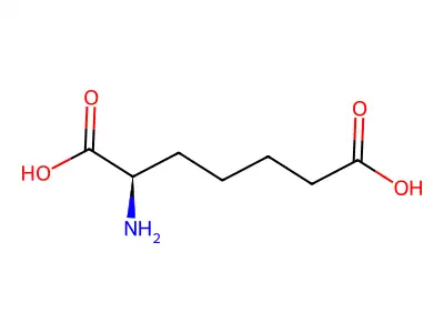 (2S)-2-aminoheptanedioic acid structure