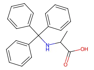 Alanine, N-trityl-, DL- structure
