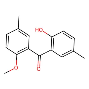 Benzophenone, 5,5'-dimethyl-2-hydroxy-2'-methoxy- structure