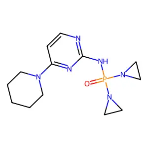 Phosphinic amide, P,P-bis(1-aziridinyl)-N-(4-piperidino-2-pyrimidinyl)- structure