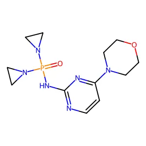Phosphinic amide, P,P-bis(1-aziridinyl)-N-(4-morpholino-2-pyrimidinyl)- structure