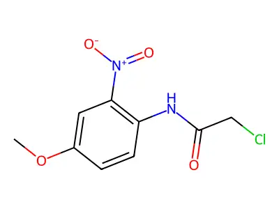 2-chloro-N-(4-methoxy-2-nitrophenyl)acetamide structure