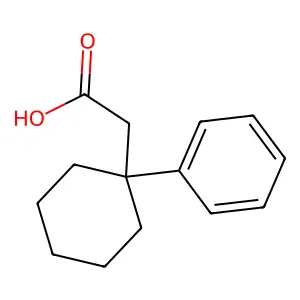 (1-Phenyl-cyclohexyl)-acetic acid structure