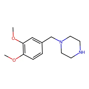 1-(3,4-Dimethoxybenzyl)piperazine structure