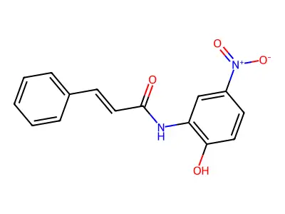 N-(2-hydroxy-5-nitrophenyl)-3-phenylprop-2-enamide structure