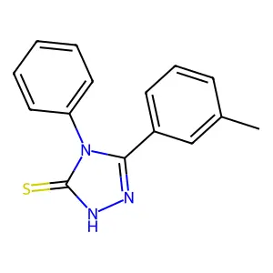 5-(3-methylphenyl)-4-phenyl-4H-1,2,4-triazole-3-thiol structure