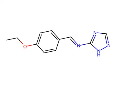 1-(4-ethoxyphenyl)-N-(1H-1,2,4-triazol-5-yl)methanimine structure