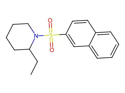 2-Ethyl-1-(2-naphthylsulfonyl)piperidine structure