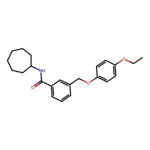 N-cycloheptyl-3-[(4-ethoxyphenoxy)methyl]benzamide structure