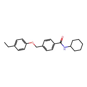 N-cyclohexyl-4-[(4-ethylphenoxy)methyl]benzamide structure