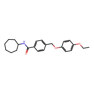 N-cycloheptyl-4-[(4-ethoxyphenoxy)methyl]benzamide structure