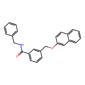N-benzyl-3-(naphthalen-2-yloxymethyl)benzamide structure